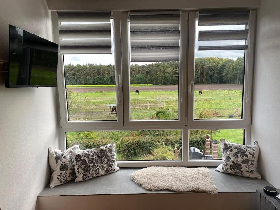 Wunderschoene Ferienwohnung Auf Dem Bauernhof Greven Eksteriør billede